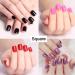 Soft Gel Nail Tips Square - 550 Pcs Clear Full Cover Tips for Salon & DIY Nail Art - Buy Online on GoSupps.com