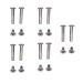 Zoofen 10 pcs Inline Skate Replacement Bearings Skating Screws OD 6mm Roller Blades Replacement Skate Wheel Axles