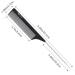 HYOUJIN Carbon Hair Rat Tail Comb - Teasing Rattail Comb for Women with Fine Tooth Metal Pick - Detangling Comb for Curly Hair, Black - 1 Count - Buy Online on GoSupps.com