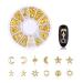 JERCLITY 6 Boxes Metal Gold Nail Charms Nail Studs 3D Art Jewelry Decoration with Tweezers and Wax Pencil - Acrylic Nails Rivets - Buy Online on GoSupps.com