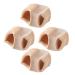 Cabilock 4pcs Toe Splitter Thumb Bandage Nail Molding Gel Thumb Brace Bunion Overlapping Toes Separator Bunion Straightener Toe Space Cover Supple Toe Separator Woven Toes Spacer Brace Foot 4X3CM Assorted Color
