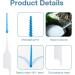 Buy Fleuse Brosse Interdental Brushes - 200pcs Silicone Toothbrushes for Family Oral Hygiene & Teeth Cleaning - Buy Online on GoSupps.com