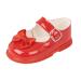 Early Days Baypods Toddler Shoes with Hard Sole Baby Girls First Walking Shoes with Anti-Slip Sole First Walkers Made in England 2 UK Child Red Patent