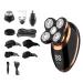 Head Shavers for Bald Men 5 in 1 Multi-Cutting IPX7 Electric Razor Cut Beard Trimmer LCD Display Nose Ear Grooming Multi-use Bald Shaver