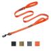 OneTigris double dog leash with reflective stripes M(182cm) Orange