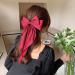 JSGHGDF Bow-Hair Clip Women Large knot Stain Hairpin Barrettes Girls Solid Color Clip Hair Accessory Headwear Gift Black - Buy Online on GoSupps.com