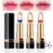 Dulele 3 Pack Crystal Flower Jelly Lipstick Set Magic Color Changing Lipstick Nutritious Temperature Color Change Lip Balm Moisturizer Ph Color Change Lip Stick Set