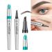 Naseny Eyebrow Pencil Dark Brown Waterproof Brown Microblading Pen Brow Pen With Micro-Fork Tip Applicator Sumdege -Proof Eyebrow Tattoo Pen Creates Natural Looking Eyebrow Makeup And Last For 24H
