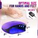 UV LED Nail Lamp 48W - Salon/Home Use Dryer - 4 Timer Modes - Gel Polish Curing Lamp - LCD Display - Purple - Buy Online on GoSupps.com