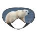 SSIMOO Polar Bear Sleep Mask-Adjustable Breathable Fashionable Eye Mask for A Comfortable Sleep Experience Black
