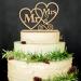 Mr & Mrs Cake Toppers Wedding Cake Topper Wooden Cake Topper for Party Wedding Gift Anniversary Cake Decoration