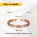 Shop Stylish Copper Magnetic Bracelet - 99% Pure Copper Adjustable Gold Braid Fashion Jewelry Gift - Buy Online on GoSupps.com