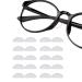12 Pairs Adhesive Nose Pads Anti Slip Silicone Eyeglass Pads for Glasses Sunglasses Spectacles (1.5 mm Transparent)