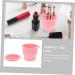 DOITOOL Multifunction detergent Silicone Makeup Brush Cleaner scrub cup washer Make Up Brush Cleaner Eye shadow brush Makeup Brush Cleaner cup Makeup Brush Washer pink Dryer 9.20X9.20X8.60CM Pink - Buy Online on GoSupps.com