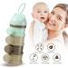 LAPONO Milk Powder Dispenser - Portable 4 Layer Baby Storage Container 240ml BPA Free - Non-Spill Snack/Grain/Food/Fruit Box for Infant Toddler - Green - Buy Online on GoSupps.com