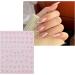 JMEOWIO 8 Sheets Heart Bow Tie Nail Art Stickers Decals Self-Adhesive Colorful Nail Supplies Nail Art Design Decoration Accessories - Buy Online on GoSupps.com