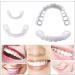 Flipped Warm 2 Pair False Teeth Dentures - Silicone Cosmetic Fake Teeth for Comfort & Natural Instant Veneers - Buy Online on GoSupps.com