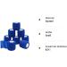 Qigui Self-Adhering Cohesive Bandage 5cm x 4.5m - Blue Elastic Bandage for Fingers Hands Toes & Feet - International Shipping Available - Buy Online on GoSupps.com