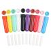Essential oil tubes 30 pieces of empty aromatherapy noses inhalators tube with wick refillable inhalator stick for the aromatherapy 10 colors