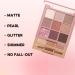 9 Color Longlasting Nude Eyeshadow Palette - Matte Shimmer & Glitter for Stunning Daily Strawberry Makeup - Buy Online on GoSupps.com