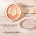 Waterproof Natural Ivory Face Concealer Highlight Contour Palette | Demi Beige Color Correct Cream Foundation for Light Medium Skin - Buy Online on GoSupps.com
