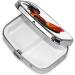 Chicken Rooster Printed Square Pill Box | Portable Travel Medicine Organizer for Easy Medication Management - Buy Online on GoSupps.com