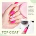 MEFA 15ml Gel Top & Base Coat Set - No Wipe Nail Polish for Long-Lasting Glossy Finish | Soak Off LED Manicure Kit | Perfect Holiday Gifts - 2PCS - Buy Online on GoSupps.com