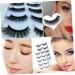 Beavorty False Eyelash 5 Pairs es false lashes fake makeup lashes self adhesive eyelashes natural look 3d false eyelashes lashes artificial eyelashes magnetic girl fiber - Buy Online on GoSupps.com