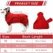Jodsen Dogenbadel Red Dog Bathrobe - Super Absorbent Soft Towel for Pets (64cm/XL) - Fast Drying Adjustable Dog Towels & Cat Bathrobe - Buy Online on GoSupps.com