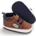 MASOCIO Baby Boy First Walking Shoes | Infant Toddler Trainer Soft Sole | Anti-Slip Prewalker | 6-12 Months | Brown - Buy Online on GoSupps.com