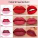 3Pcs Dark Ruby Deep Rose Red Matte Velvet Lazy Lipstick Set - Long Lasting Waterproof Smudge Proof Lip Stick Packs for Women - Buy Online on GoSupps.com