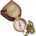 Be Strong and Courageous Joshua 1:9 Engraved Compass in Leather Case - Baptism, First Communion & Confirmation Gifts for Boys, Girls, Men - Catholic & Christian Gifts - Buy Online on GoSupps.com