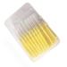 Miokycl Intermediate brush brushes for braces 0.4 mm ultra -ein soft conjunction gaps cleaning tool for adults yellow 40 pieces