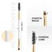 Docolor Duo Eyebrow Brush - Professional Angled Eye Brow & Spoolie Brush in White - Buy Online on GoSupps.com