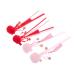 Beaupretty 2 Pairs antique hairpin hair claw clips for girls barrettes for girls red hair accessories hanfu headwear chinese hair accessories for girls pom ball headpiece Plush Headwear