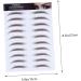Gogogmee 5pcs Eyebrow Stickers Brow Grooming Shaping Sticker Artificial Eyebrow 6d Transfer Stickers Hair 21x15cm Brown - Buy Online on GoSupps.com