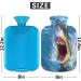 Shark Hot Water Bottle with Fluffy Cover - 2L Ocean Warmth for Pain Relief & Cozy Nights | Ideal for Kids Men & Women - Buy Online on GoSupps.com