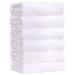 Aibaser Bamboo Cotton Bath Towels-27x54inch - Natural, Ultra Absorbent Towels for Bathroom (6 Piece Set) (White, Bath Towels) 27 in x 54 in White