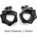 Tioamy Dumbbell Closures & Barbell Collars - Olympic Weightlifting Clamps (50mm) - Gym Equipment - 1 Pair Black - Buy Online on GoSupps.com