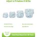 Mumsbest Baby Boy Cloth Diapers 6 Pack - Reusable Washable Nappies with Inserts - Random Color Lucky Bag (Boy) Blue - Buy Online on GoSupps.com