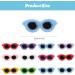 Pet Hair Clips 12 Pcs Cute Dogs Cats Barrettes Oval Sunglasses Shapes Hair Pins Dog Hair Clips Cat Hairpin for Kitten Puppy Grooming Accessories (Oval)(Random Color) - Buy Online on GoSupps.com