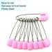 Ruidee 50 Pcs Pink Diaper Pins with Safe Locking - Plastic Head Nappy Pins for Baby's Safety - Buy Online on GoSupps.com