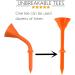 Amy Sport Golf Tees Plastic 3 1/4 Unbreakable Bulk 30 Pcs - Reduce Friction & Side Spin - Durable & Stable - Multicolor Practice Tees - Buy Online on GoSupps.com