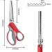 Ohtomber 9 Pinking Shears Craft Scissors - Stainless Steel Fabric Cutter with Zig Zag Design - Buy Online on GoSupps.com