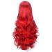 ColorfulPanda Long Red Curly Wavy Hair Wig for Women - Anime Cosplay Costume Party Synthetic Wig - Buy Online on GoSupps.com