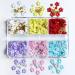 3D Flower Nail Charms Set - TEOYALL Acrylic Flowers with Gold and Silver Caviar Beads for Manicure DIY Decorations - Buy Online on GoSupps.com