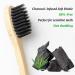 Nuduko Bamboo Toothbrushes 10 Pack - Soft Bristles, Biodegradable, Eco-Friendly, BPA Free - Charcoal Bamboo - Organic, Natural, Green, Compostable - Black/White - Buy Online on GoSupps.com