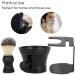 3 in 1 Beard Shaving Set - Brush Stand & Bowl for Men | Premium Shaving & Beard Care - Buy Online on GoSupps.com