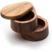 Ironwood Gourmet Double Layer Swivel Salt Cellar Box Acacia Wood Double Swivel Salt Cellar - Buy Online on GoSupps.com