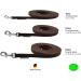 Drag Line Biothane Dog Leash for Small Dogs | 9mm 3m/5m/10m/15m | Durable Brown with Hand Loop - Buy Online on GoSupps.com